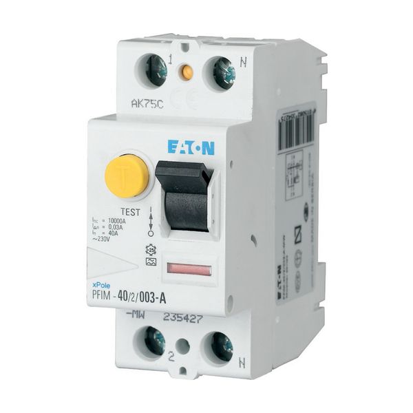 Residual current circuit breaker (RCCB), 40A, 2pole, 100mA, type A image 5