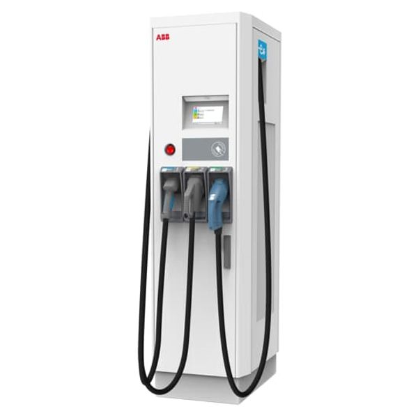 Terra CE 54HV CJG 4N1-7M-0-0 Terra 50 kW 1000 V charger, CCS 2 + CHAdeMO + AC Type 2 cable 43 kW, 3.9 m cables, CE image 1