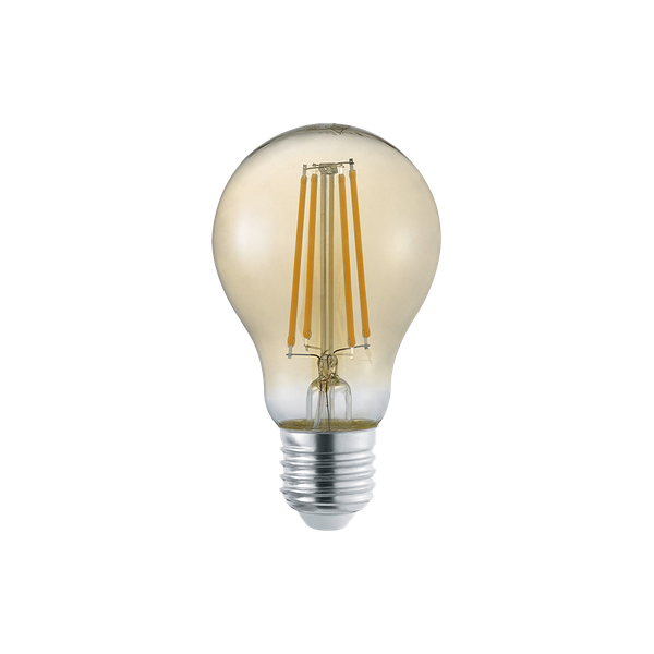 Bulb LED E27 filament classic 4W 470 lm 3000K brown 2-pack image 1
