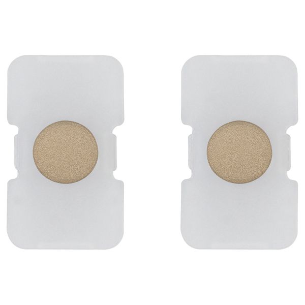 2 buttons Tondo lightable satin gold image 1