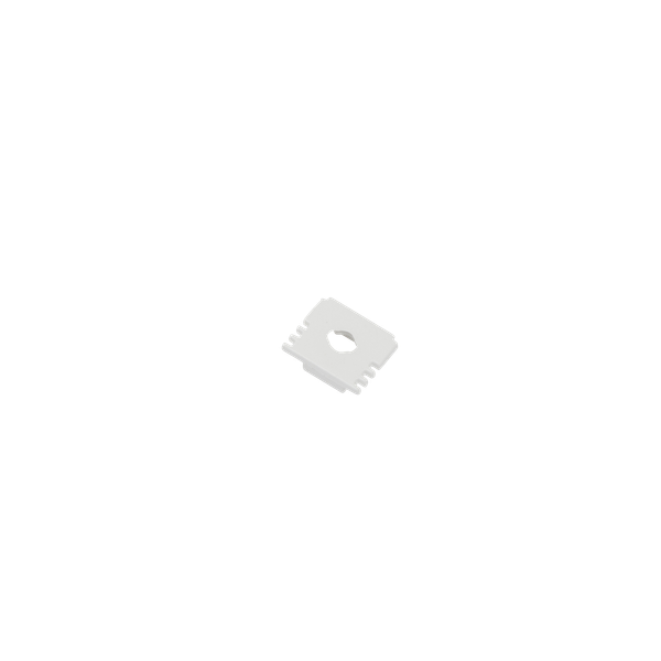 End Cap with hole for Surface Mounted Profile 16x13mm IP20 White image 1