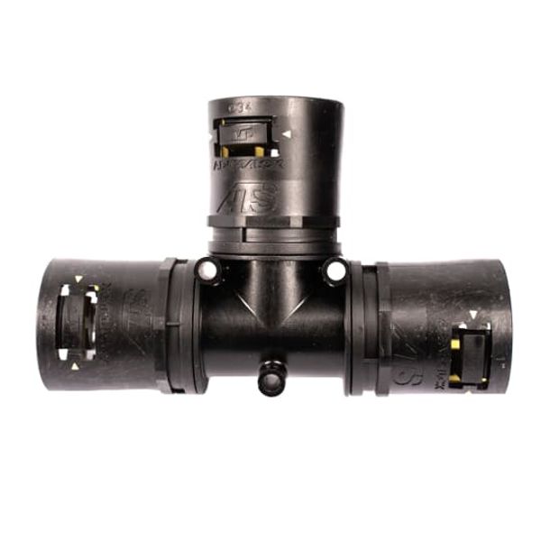 AT342128/T/BLY T-PIECE IP66..69 34X21X28 BLK/YW image 1