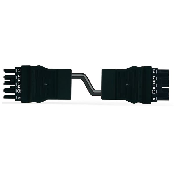 pre-assembled interconnecting cable Eca Socket/plug black image 1