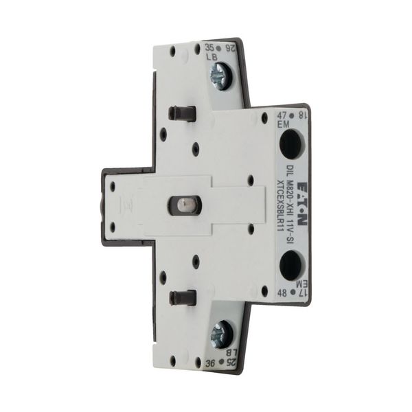 Auxiliary contact module, 2 pole, Ith= 10 A, 1 N/OE, 1 NCL, Side mounted, Screw terminals, DILM250 - DILH2600 image 14