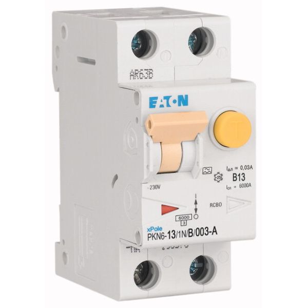 RCD/MCB combination, 13 A, 30 mA, MCB trip characteristic: B, 1p+N, RCD trip characteristic: A image 4