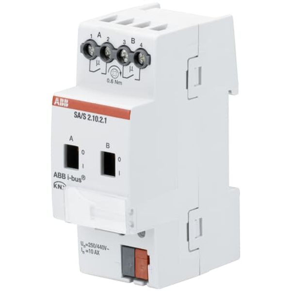 SA/S2.10.2.1 Switch Actuator, 2-fold, 10 A, MDRC image 2