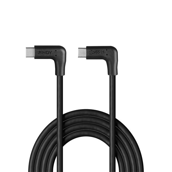 1.5m USB 3.2 Type C Cable, 2 x 90° Right Angle, 10Gbps image 4