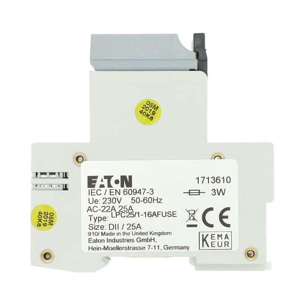 Fuse switch-disconnector, LPC, 16 A, service distribution board mounting, 1 pole, 16A fuse integrated image 28