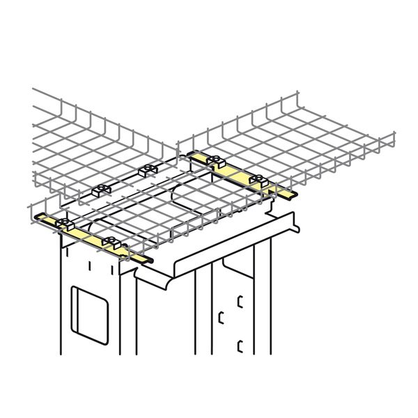 Cable tray support for 19 inches rack ref 046407 image 1