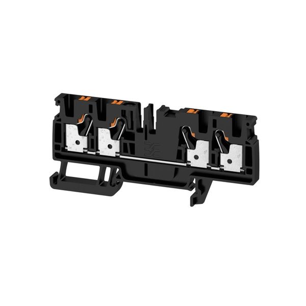 Feed-through terminal block, PUSH IN, 4 mm², 800 V, 32 A, Number of co image 1