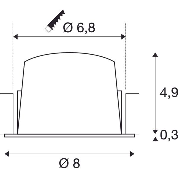 NUMINOS S DL 8,6W 730lm 4000K 20ø 250mA LED white image 2