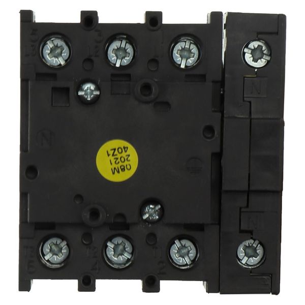 On-Off switch, P1, 40 A, flush mounting, 3 pole + N, with black thumb grip and front plate image 6