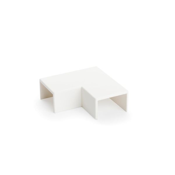 MKS FW2538 rws  Flat corner, MKS, for channel 25x38, pure white Polycarbonate/Acrylonitrile butadiene styrene image 1