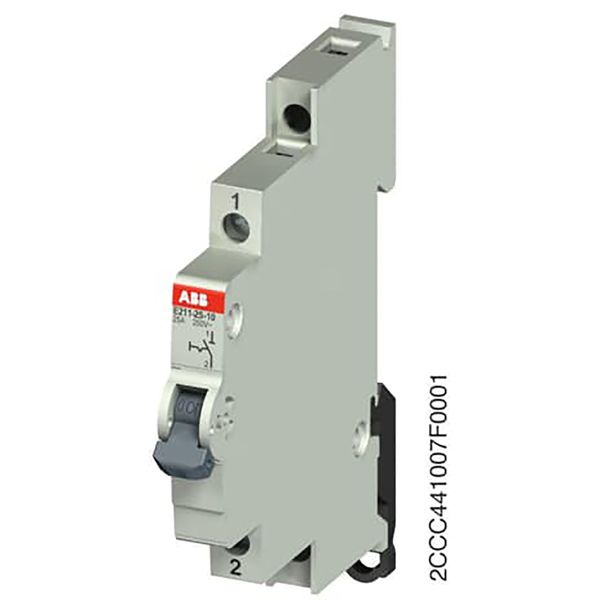E211-25-10ON-OFF Switch,25 A,acc. to EN 250/400 V AC,1NO,0NC,0CO, El. Color:Grey, MW:0.5 image 2