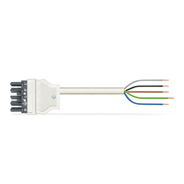 pre-assembled connecting cable Eca Socket/open-ended dark gray image 1