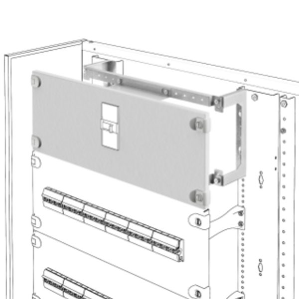 INSTALLATION KIT FOR MCCB'S ON PLATE - HORIZZONTAL - FIXED VERSION - MSX/E/M 1000 - 850x400MM image 1