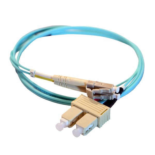 Patch cord fiber optic SC/LC (50/125µm) OM3 2m image 1