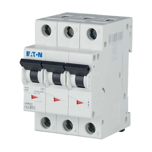 Miniature circuit breaker (MCB), 1 A, 3p, characteristic: B image 18