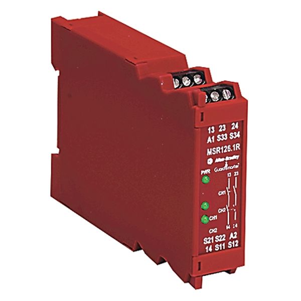 Relay, Single Function Safety, 24V AC/DC, MSR126T image 1