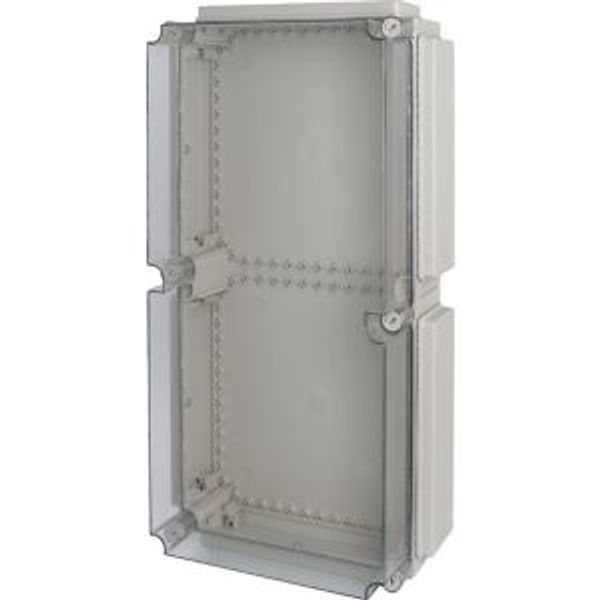 Insulated enclosure, top+bottom open, +door, HxWxD=796x421x225mm, NA type image 2