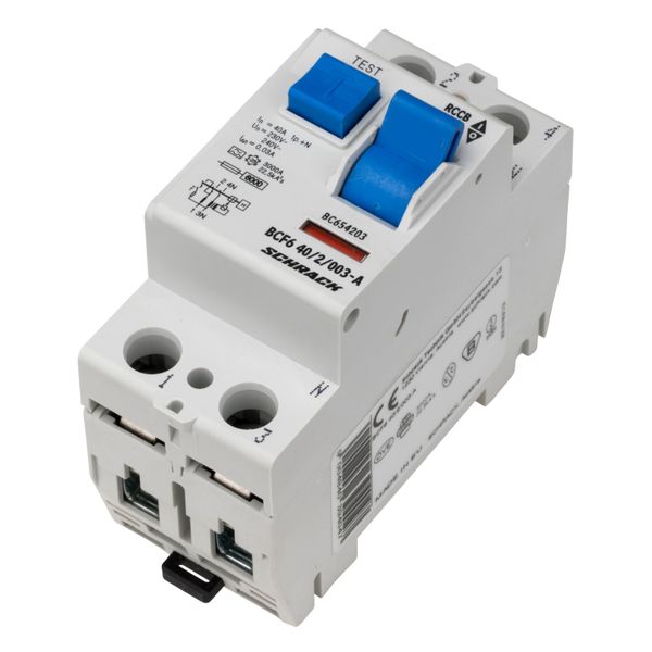 Residual current circuit breaker 40A, 2-p, 30mA,type A,6kA image 9