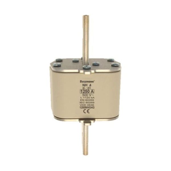Fuse-link, LV, 1250 A, AC 500 V, NH4, gL/gG, IEC, single indicator, live gripping lugs image 4