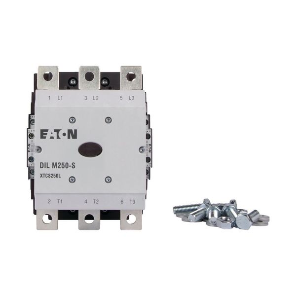 Contactor, 380 V 400 V 132 kW, 2 N/O, 2 NC, 220 - 240 V 50/60 Hz, AC operation, Screw connection image 12