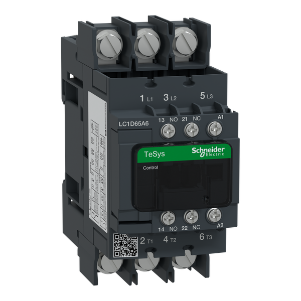 TeSys Deca contactor - 3P(3 NO) - AC-3/AC-3e - = 440 V 65 A - 230 V AC 50/60 Hz coil image 6