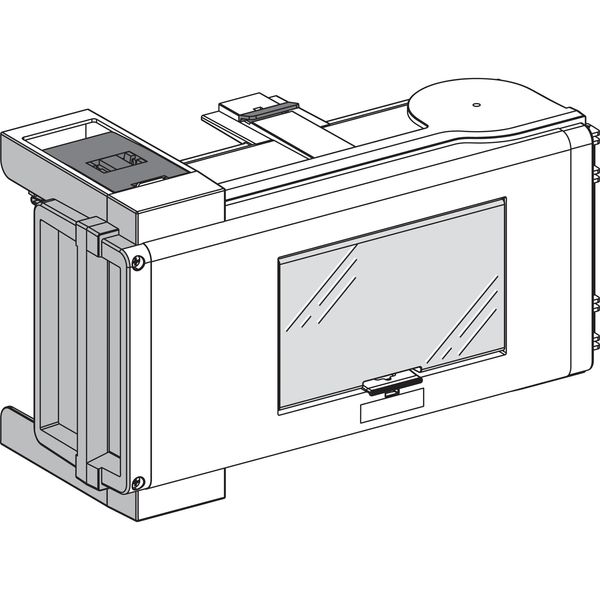 Tap off unit, Canalis KS, 63A, DIN rail equipped, 5 modules of 18mm, polarity 3L+N+PE image 1