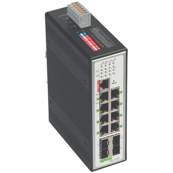 Industrial-Managed-Switch 8-Port 1000BASE-T 4-Slot 1000BASE-SX/LX blac image 3