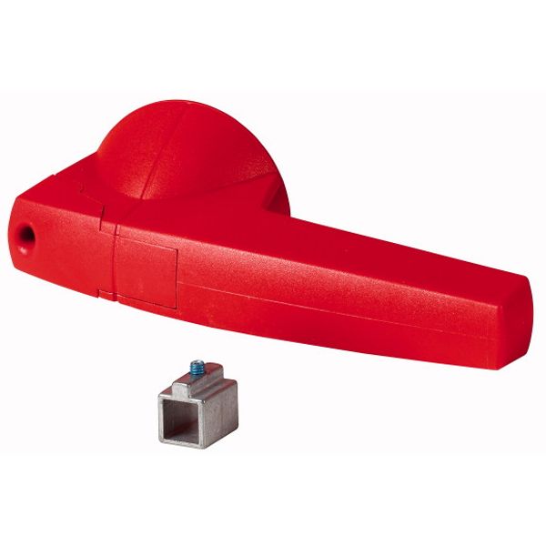 Rotary handle, 6mm, direct mounting, red image 1