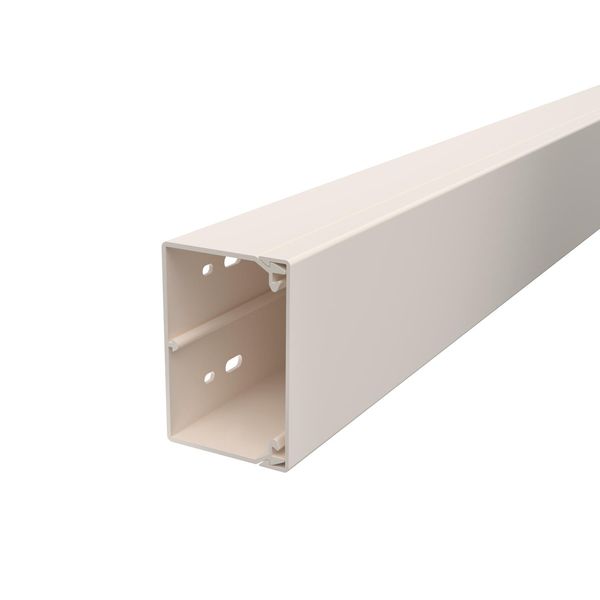 WDK60090CW  Wall and ceiling channel, with perforated bottom, 60x90x2000, creamy white Polyvinyl chloride image 1