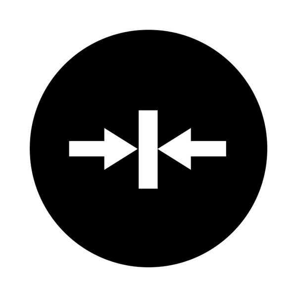 Button plate, flat black, clamp symbol image 4