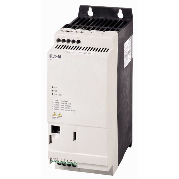 Variable speed starters, Rated operational voltage 400 V AC, 3-phase, Ie 5 A, 2.2 kW, 3 HP, Radio interference suppression filter image 1