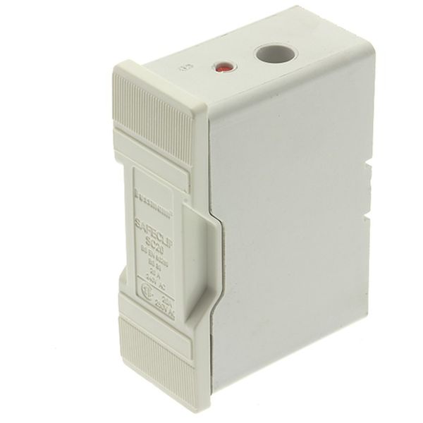 Fuse-holder, LV, 20 A, AC 550 V, BS88/E1, 1P, BS, front connected, white image 3