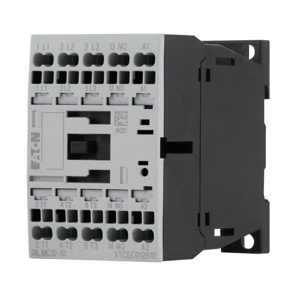 Contactor, 3 pole, 380 V 400 V 5.5 kW, 1 N/O, 24 V 50 Hz, AC operation, Spring-loaded terminals image 5