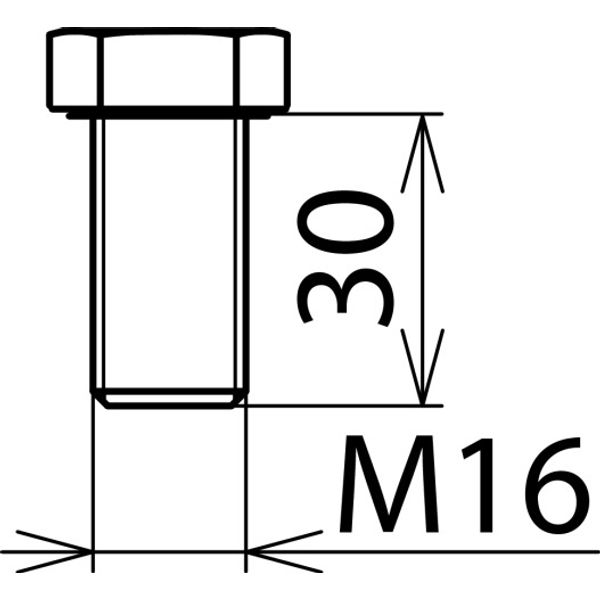 Hexagon bolt DIN 933 M16x30mm StSt image 2