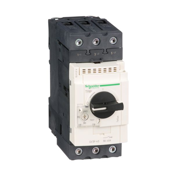 Motor circuit breaker, TeSys Deca, 3P, 30-40 A, thermal magnetic, EverLink terminals image 1