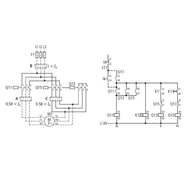 Star-Delta Contactor Combination, 7.5kW/400V, 230VAC image 4