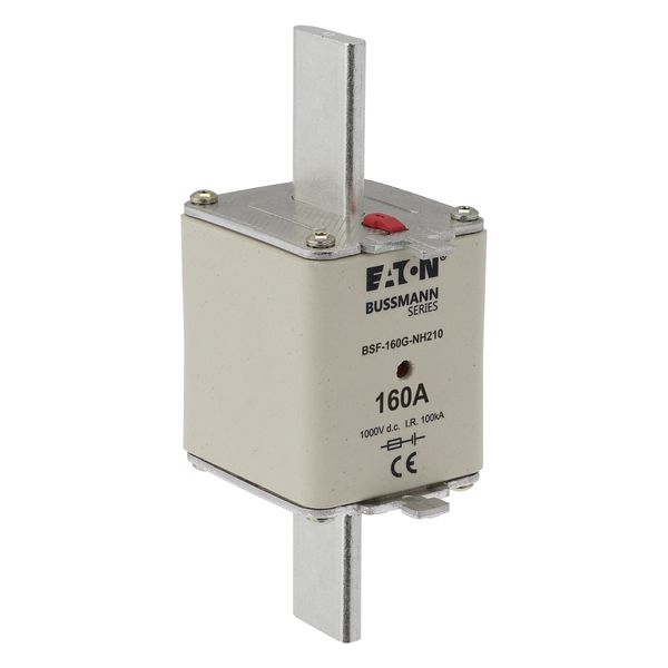 Fuse-link, high speed, 160 A, DC 1000 V, NH2, 54 x 61 x 150 mm, gBat, IEC, blade connection image 8