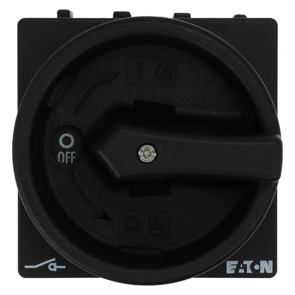Main switch, P1, 40 A, flush mounting, 3 pole, STOP function, With black rotary handle and locking ring, Lockable in the 0 (Off) position image 31