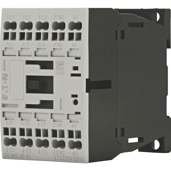 Contactor, 3 pole, 380 V 400 V 7.5 kW, 1 NC, 220 V 50/60 Hz, AC operation, Push in terminals image 27