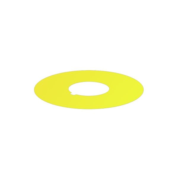 Device marking, halogen-free, Self-adhesive, Polyester, yellow image 1