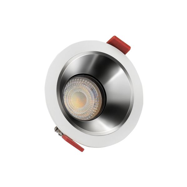 FIALE COMFORT ANTI - GLARE GU10 250V IP20 FI85x50mm WHITE round, reflector silver, adjustable image 16