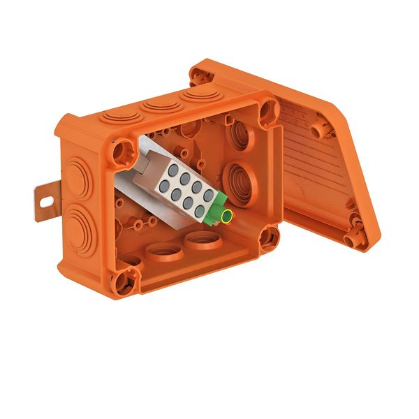 T 100 ED 10-5 A  Branch box, to maintain functionality, 150x116x67, orange Polypropylene image 1