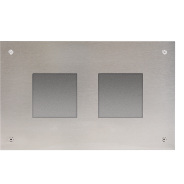 Front plate and flush-mounting box for modular external unit image 2