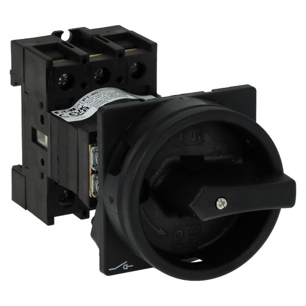 Main switch, P1, 40 A, rear mounting, 3 pole, STOP function, With black rotary handle and locking ring, Lockable in the 0 (Off) position image 9