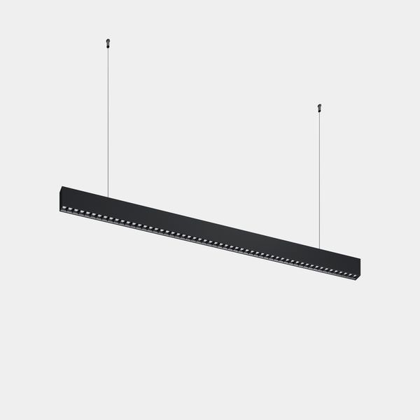 Lineal lighting system Infinite Slim Continuidad Pendant 1120mm 28.7 3000K CRI 90 ON-OFF Black IP40 3481lm image 1