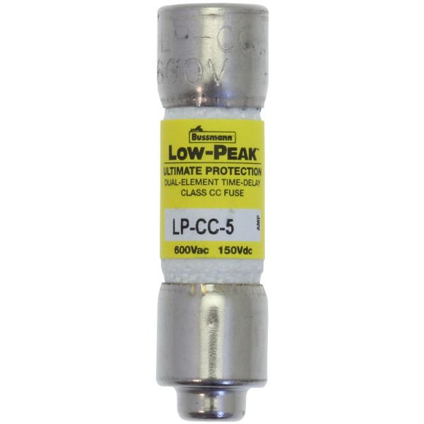 Fuse-link, LV, 5 A, AC 600 V, 10 x 38 mm, CC, UL, time-delay, rejection-type image 2
