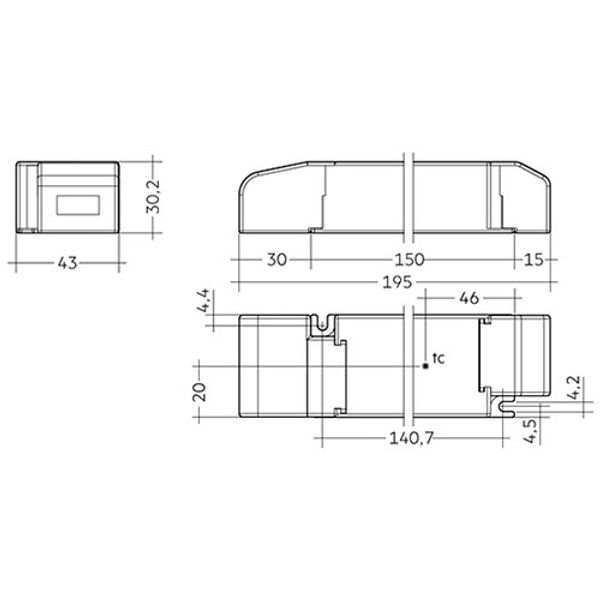 LCA 35W 230V/24V/DC DALI/Switch Dim one4all image 2